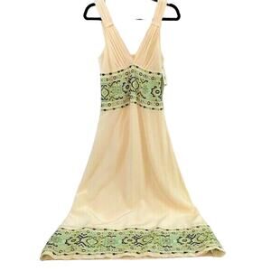 Nell Couture Women's Dress Embroidered 4 White Cream Formal Wedding Cruise Prom